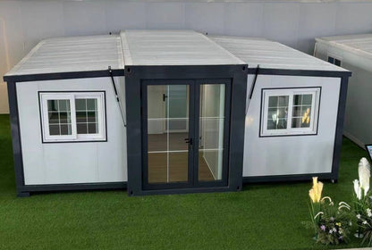 Expandable Modular House Black And White